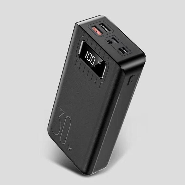 モバイルバッテリー MB004 ブラック 超大容量 30000mAh Type-C&amp;Lightnin...