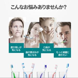 電動歯ブラシ ブラック USB充電 6モード切...の詳細画像1