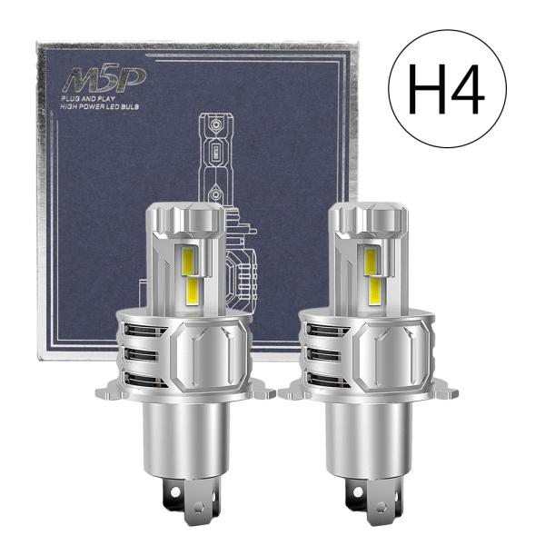 LEDヘッドライト H4 Hi/Lo切替 DC12V 20000ルーメン 6000K ホワイト 車検...