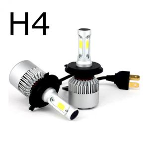 LEDヘッドライト H4 Hi/Lo切替 DC12V 8000ルーメン 6500K ホワイト 2本セット 30日保証｜e-auto-fun-store