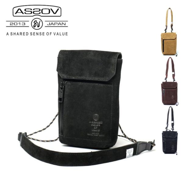AS2OV (アッソブ) WATER PROOF SUEDE MINI SHOULDER / ミニシ...