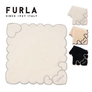 FURLA フルラ タオルハンカチ レディース ミニタオル ハンドタオル 可愛い ハート 刺繍 アイボリー ベージュ ブランド 218023-0001