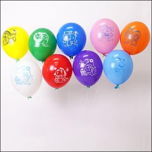 天然ゴム風船　まんが柄ヘリウムガス用(300ヶ)　クリップ止め具、糸付【バルーン】｜e-balloon