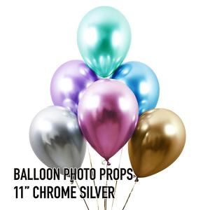 天然ゴム風船　クロームカラー　11インチ　6個　アソート  /メール便可｜e-balloon