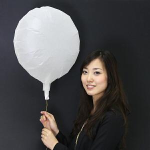 エコ和紙風船　丸型白(10枚)   / バルーン｜e-balloon