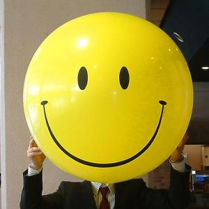 ジャンボバルーン90cm スマイル 巨大風船 大きな風船 ニコちゃん メール便可 No 9493 風船 バルーン専門店 通販 Yahoo ショッピング