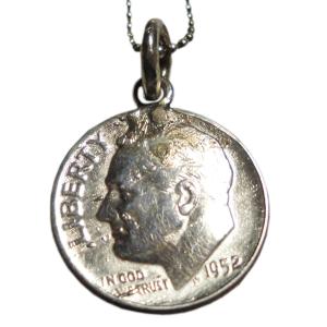 本物アメリカ コイン モルガン 1ドル銀貨 ペンダントトップ ネックレス