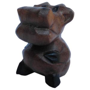 木彫り　アジアン雑貨　可愛い子牛さんの木彫り4｜e-bingo