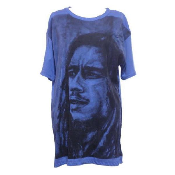 Tシャツ　アジアン衣料　コットン・ダメージ加工　手描き風Tシャツ3　クリックポスト選択　送料200円