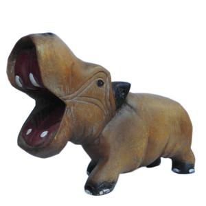 木彫り アジアン雑貨 特大カバさんの木彫り1 : アジア雑貨ビンゴ