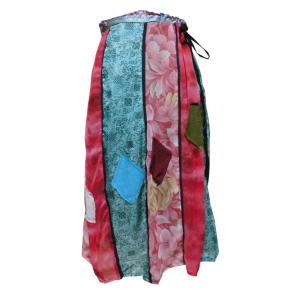 スカート　アジアン衣料　ネパール・シルク・スカート14　クリックポスト選択　送料200円｜e-bingo