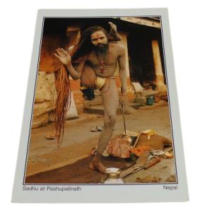 ポストカード　アジアン雑貨　ネパール・サドゥー・ポストカード 6　クリックポスト選択　送料200円