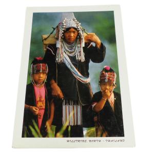 ポストカード　アジアン雑貨　タイ・山岳民族・ポストカード8　クリックポスト選択　送料200円