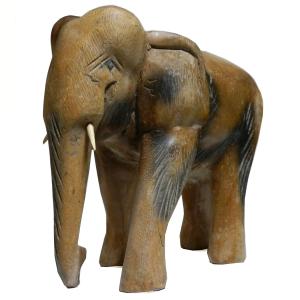 木彫り アジアン雑貨 ゾウさんの木彫り4 : アジア雑貨ビンゴ - 通販