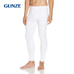 GUNZE グンゼ 長ズボン下 KQ3002 Lサイズ 日本製 抗菌 防臭 前開き ももひき パッチ 快適工房 年間 綿100% メンズ 男性 紳士ホワイト