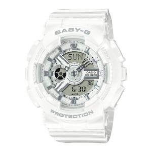 Baby-G ベビーG ホワイト シルバー BA-110X-7A3JF CASIO カシオ 腕時計 レディース｜e-bloom