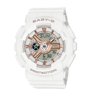 BABY-G ベビーG ホワイト ピンクゴールド BA-110XRG-7AJF CASIO カシオ 腕時計 レディース｜e-bloom