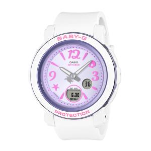 【発売日：5月17日】Baby-G ベビーG アナデジ トロピカル ホワイト パープル ピンク BGA-290US-6AJF CASIO カシオ 腕時計 レディース 新作｜e-bloom
