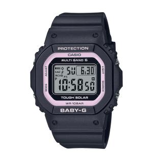 BABY-G ベビーG 電波ソーラー スクエア 黒 ピンク BGD-5650-1BJF CASIO カシオ 腕時計｜e-bloom