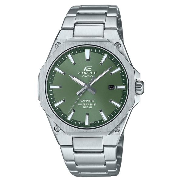 エディフィス EDIFICE スリムケース オクタゴン 3針アナログ グリーン EFR-S108DJ...