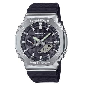 美品 G-SHOCK 電波ソーラー腕時計 ブラック/シルバー コンポジットバンド G-SHOCK Gショック 電波ソーラー コンポジットバンド ブラック