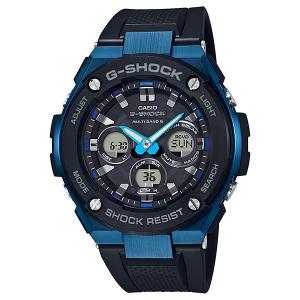 極美品：G-SHOCK・G-STEEL・GSTーW300ー7AJF電波ソーラー G-SHOCK Gショック GST-W300-7AJF カシオ CASIO G-STEEL 電波