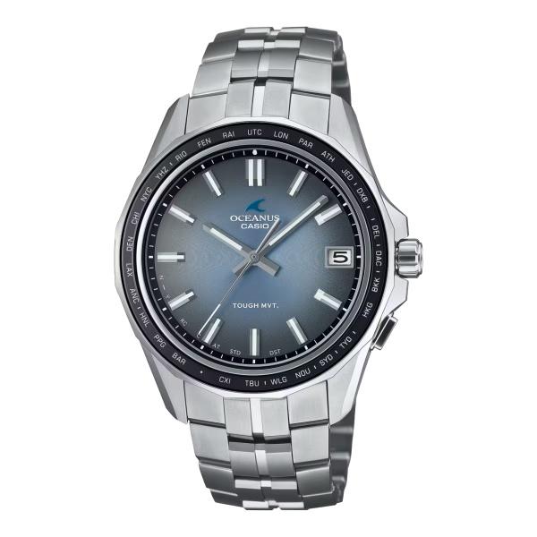 国内正規品 CASIO OCEANUS カシオ オシアナス Manta マンタ 電波ソーラー Blu...