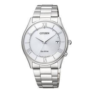 シチズンコレクション Citizen_collection AS1060-54A エコ・ドライブ 国内専用電波受信 ステンレス 薄型 白文字盤 ホワイト メンズ 腕時計｜e-bloom