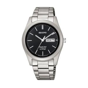 お取り寄せ レグノ REGUNO KM1-415-51 シチズン CITIZEN ソーラーテック チタン 黒 ブラック 腕時計 メンズ