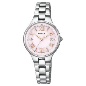 WICCA ソーラーテック電波時計 ステンレスバンド シルバー KS1-813-91 CITIZEN シチズン 腕時計 レディース