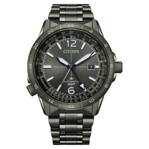 PROMASTER プロマスター 機械式時計 メカニカル SKY パイロット GMT ブラック NB6045-51H CITIZEN シチズン 腕時計 メンズ 国内正規品｜e-bloom