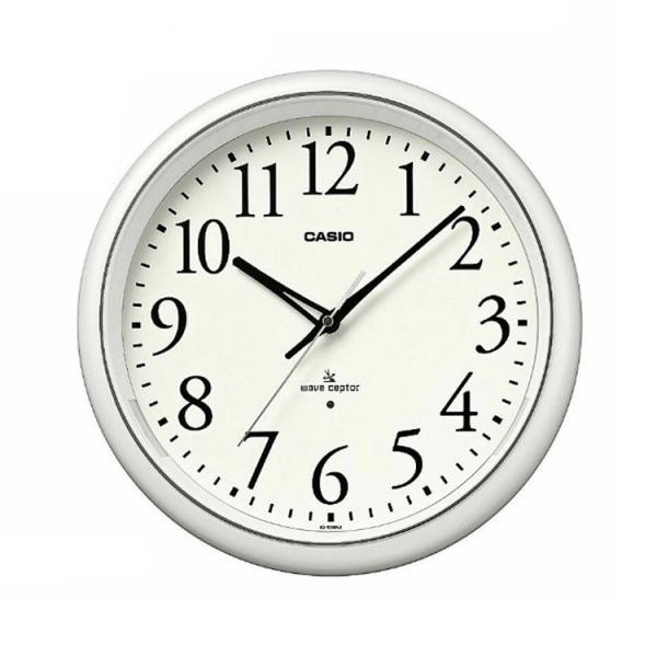 カシオ CASIO 電波時計 夜間でもよく見える 掛け時計 IQ-1050NJ-7JF クロック