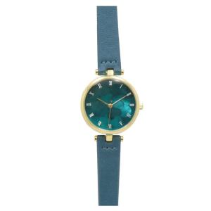 Field work フィールドワーク ロムルス GR グリーン GY005-5 ハート 花 レザーバンド グリーン 緑 腕時計 レディース