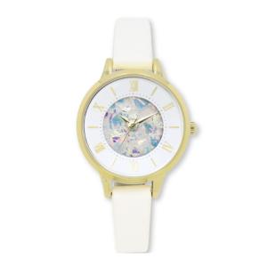 Field work フィールドワーク ミーユ WH ホワイト GY010-1 ホログラム レザーバンド 白 ゴールド 腕時計 レディース