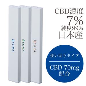 CBD配合スティック REGRA (Relax & Grace) ディスポーザブル CBD 高濃度 7% リキッド オイル oil 電子タバコ VAPE｜e-bms-store