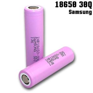 リチウムイオン電池 バッテリー 18650 サムスン Samsung 30Q 3000mAh 充電可 正規品保証 1個 ベイプ VAPE 電子タバコ 電子機器 PSE認証済 [代引不可]