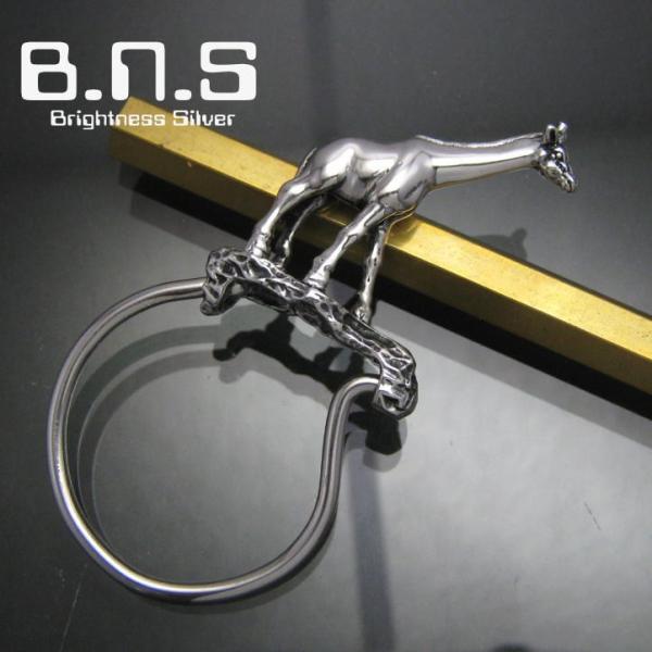 銀の麒麟、キリンキーリング　シルバー925 SV925(キーホルダー、キーチェーン、鍵、きりん、ki...