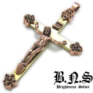 キリストクロスロザリオ シルバー925&真鍮 十字架クロス聖品