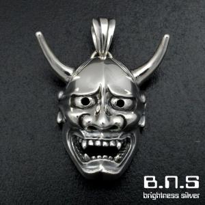 シルバーアクセサリー】般若ペンダントトップ 【和柄ペンダント