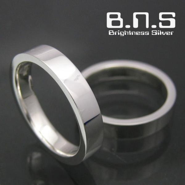 3.5mm 平打ちシルバーリング シルバー925