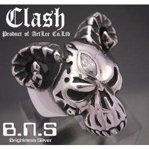 Clash デーモンビーストスカルリング シルバー925｜e-bns