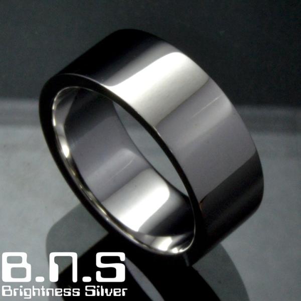 8mm 平打ちシルバーリング シルバー925