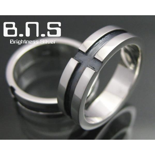 クロスリング 平打ち  シルバー925【ring-564-R42】