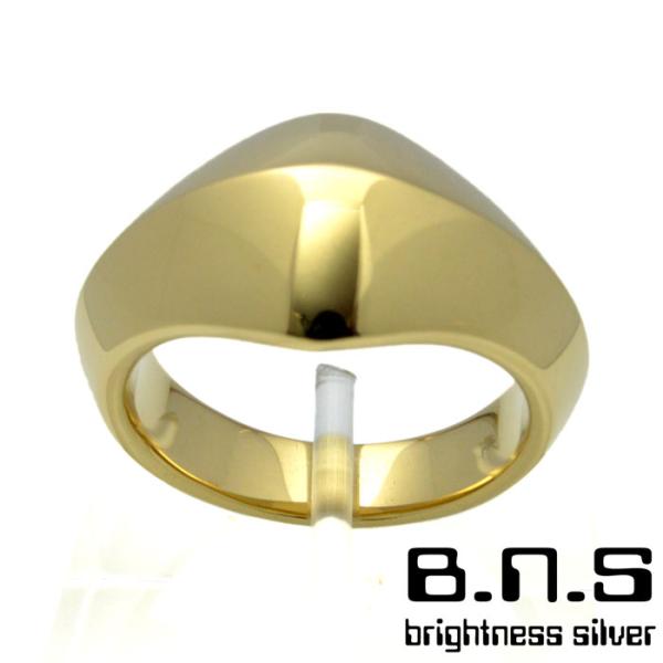 ゴールドラージソフトエッジリング　真鍮 ブラス (男性用 女性用 メンズ レディース シンプル 指輪...