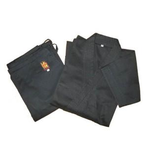 高級　綿100％空手道衣セット（黒）　サイズ000〜2