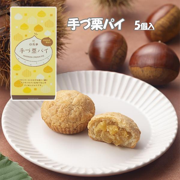 (株)母恵夢　手づ栗パイ箱5個入　愛媛 お土産 お菓子 プレゼント ギフト