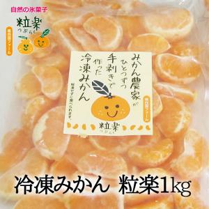 (有)南四国ファーム　愛媛産冷凍みかん徳用1kg≪熨斗対応不可≫　粒楽　愛媛みかん／冷凍ミカン
