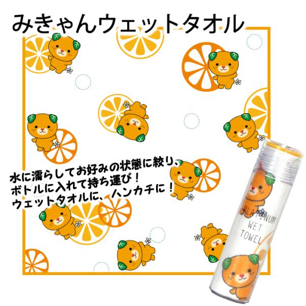 西染工(株)　みきゃんPLATINUM WET TOWEL≪熨斗対応不可≫　　プラチナウェットタオル...