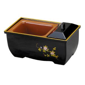 仏具・角香炉 絵付（黒/7.0寸）【メーカー取寄品】 : 仏壇・仏具の専門 