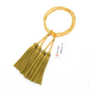 数珠 女性用 二連 本水晶丸玉 108玉 ブルークォーツ 正絹房 京 数珠 女性用 二連 本水晶丸玉 108玉 ブルークォーツ 正絹房 京